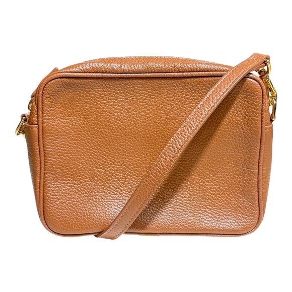 Quince Tan Italian Pebbled Leather Crossbody Bag - Picture 2 of 7